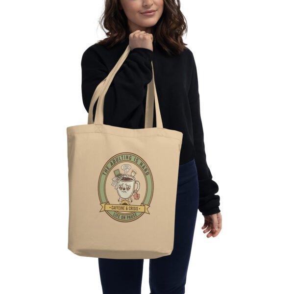 Eco Tote Bag Vintage College Style Graphic