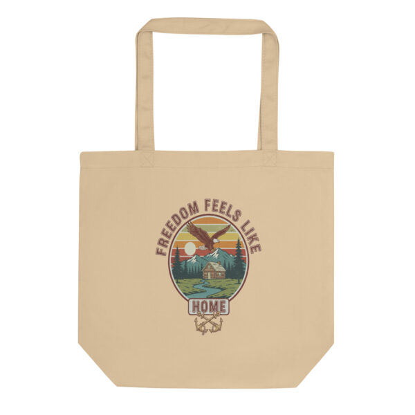 Eco Tote Bag Vintage College Style Graphic
