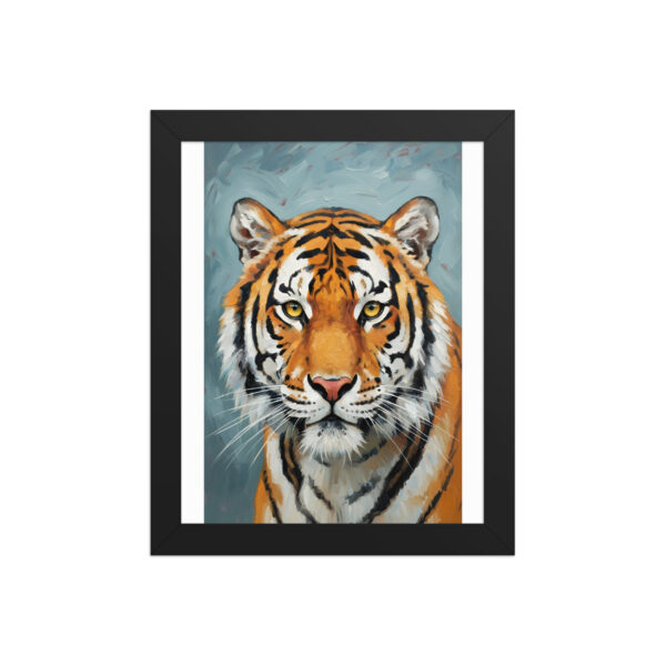 Tiger Wall Art Print, Majestic Tiger Painting, Wildlife Animal Artwork, Modern Jungle Decor, Big Cat Wall Art for Living Room, Office or Bedroom