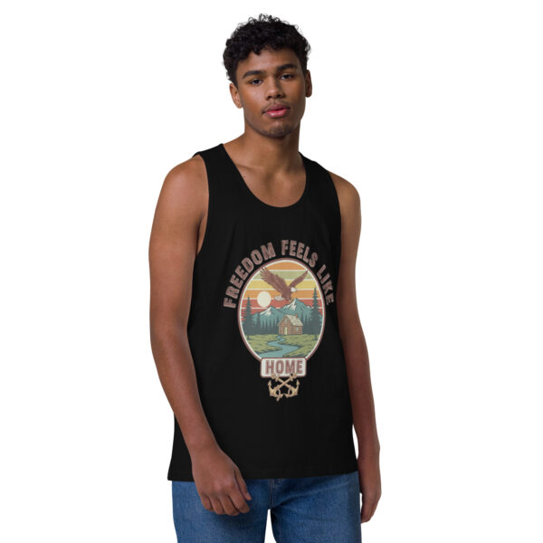 Men’s premium tank top Vintage College Style Graphic