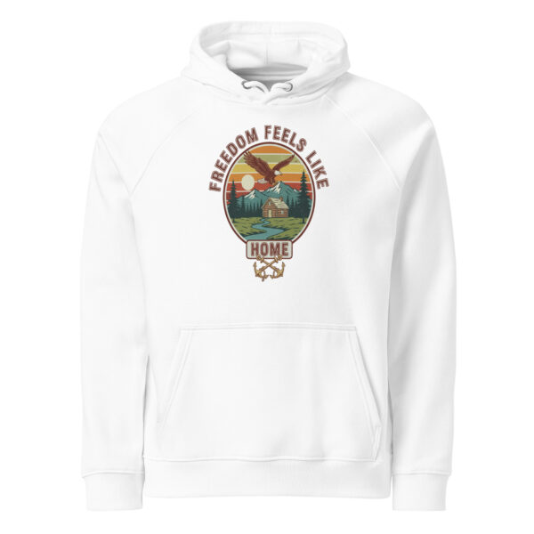 Unisex eco raglan hoodie Vintage College Style