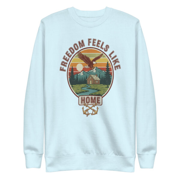 Unisex Premium Sweatshirt Vintage College Style Graphic