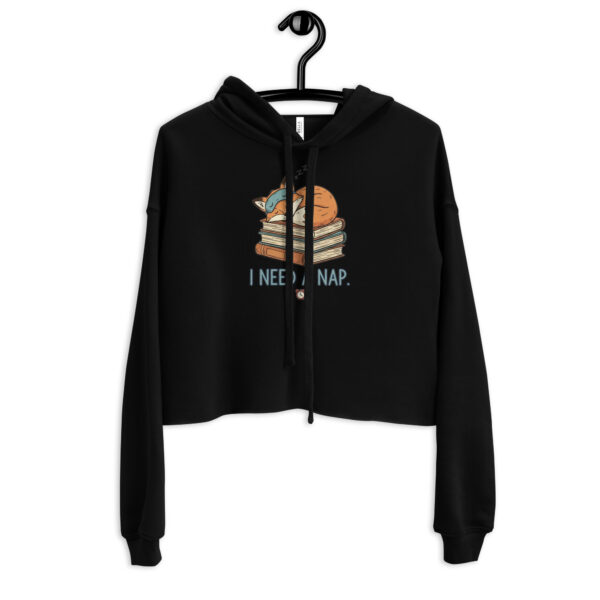 Crop Hoodie Vintage College Style Graphic