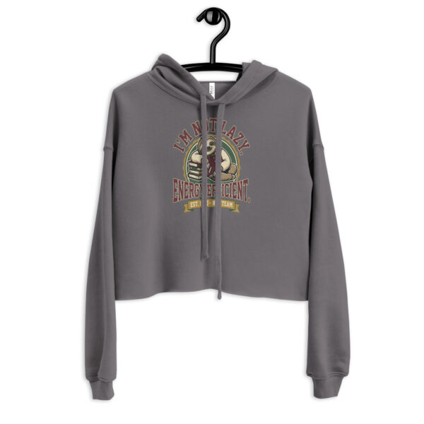 Crop Hoodie Vintage College Style Graphic